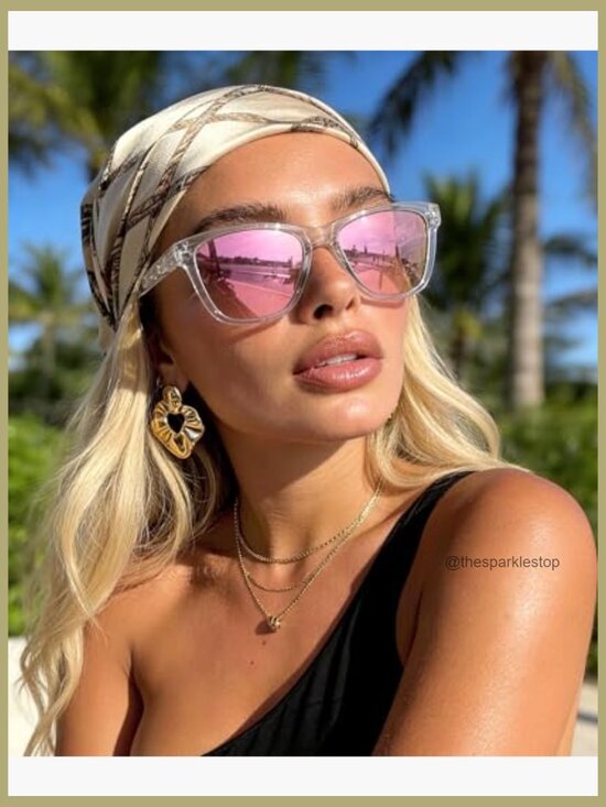 Polarized Sunglasses with UV Protection, Retro Style, Plastic Frame main image 4